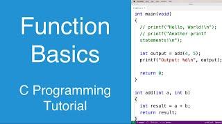 Function Basics | C Programming Tutorial