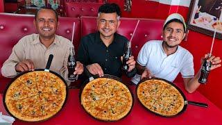 Big Pizza Eating Challenge | Food Competition | Pizza Eating Contest | Mubashir Saddique