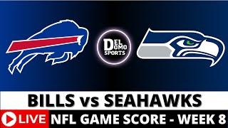 BUFFALO BILLS VS SEATTLE SEAHAWKS LIVE  NFL Game Score Play-by-Play Week 8 - OCT 27, 2024