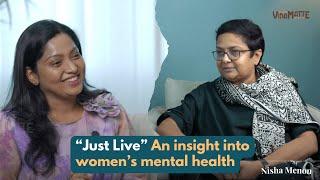 “Just Live” An insight into women’s mental health | Hypnotherapist Trainer | Nisha Menon with NVM