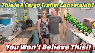 Must See! A Former Snow Mobile Racing Trailer Turned Into A Beautiful Cargo Trailer Conversion Home.