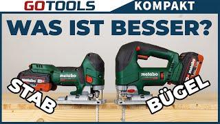 Endlich geklärt! Was ist besser Stab- oder Bügelstichsäge! Die neuen Stichsägen von Metabo!