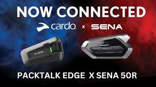 Cardo PackTalk Edge & Sena 50R Connectivity