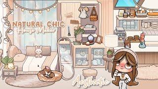 AVATAR WORLD NATURAL CHIC AESTHETIC HOUSE MAKER🪴|HOUSE DESIGN IDEAS| PAZU GAME