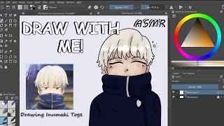 ASMR Draw with me! // Inumaki Toge