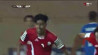 شاهد هدف التعادل للمنتخب اليمني صاروخ عالمي في مرمي الكويت من عمر الداحي