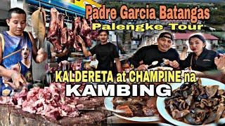 KALDERETA + CHAMPINE na KAMBING | Padre Garcia Batangas Palengke Day TOUR