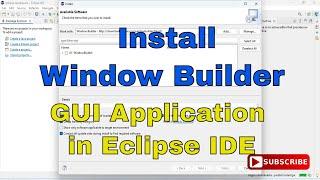 Install WindowBuilder in Eclipse IDE [2024] | GUI Programs in  Eclipse| Window Builder