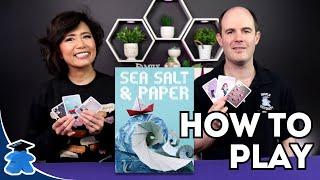 Sea Salt and Paper - How to Play Board Game. Fun quick push your luck card game