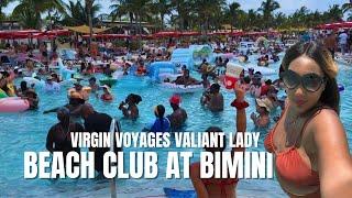 WILD Adults Only Spring Break Style | Virgin Voyages Beach Club in Bimini Vlog