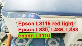 Epson L3115, L3110, L3116 red light blinking solution ( service required) problem solution in hindi