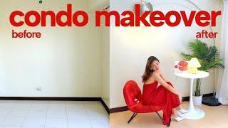 CONDO MAKEOVER PART 3 | vinyl tiles installation, bathroom renovation, curtain installation etc.