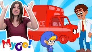 My Magic Ambulance | MyGo! Sign Language For Kids | Morphle TV | ASL