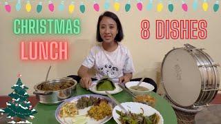 Christmas Lunch Mukbang in Meghalaya | 8 dishes | North East Indian food