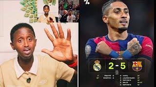 TANA TII HORE KADARAN 5 GOOL WAALE BARCE wa bahdishay REAL waa ciishootay,UNITED oo Reebtay Arsenal+
