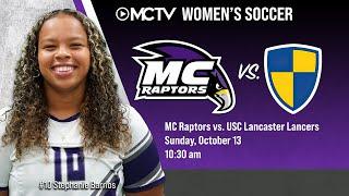 Montgomery College Raptors Women's Soccer vs. USC Lancaster Lancers