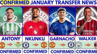 THE LATEST CONFIRMED TRANSFER NEWS AND RUMOURS TRANSFERS WINTER 2025| Antony️Nkunku️Garnacho️