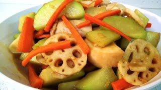 Garlic Mixed Vegetables Stir Fry 蒜蓉炒四色蔬菜 || Healthy Chinese Vegetarian Dish