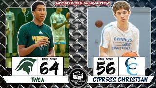 TAPPS 5A District 5 | TWCA vs Cypress Christian HS | Game Recap