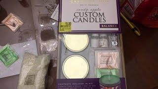 Walmart Clearance unboxing Creative You Custom Candles let's make candles