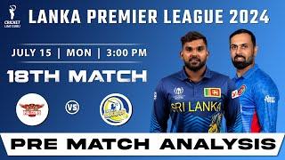 LPL 2024: Kandy Falcons vs Dambulla Sixers 18th Match Prediction | KF vs DS Dream11 team prediction