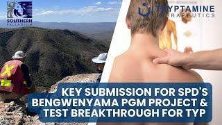 Small Cap Central: Key submission for SPD's Bengwenyama PGM Project & test breakthrough for TYP