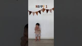 Happy 1st birthday my little love. #aylazhong #1stbirthday #1yearold #cutebaby #hbd #firstbirthday