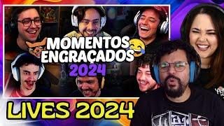 MOMENTOS ENGRAÇADOS DAS LIVES 2024 Viralizou Clips ‹ REACT ›