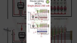 all mcb connection #single pole mcb connection ,250v single phase wiring