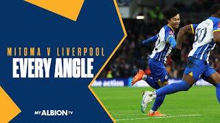 Every Angle: Mitoma's Last Minute Liverpool Goal