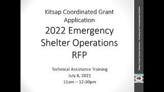 Shelter Operations TA Session Recorded Webinar 7 8 21