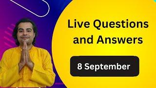 Live Questions and Answers 8 September #astrology #astrologer #trending