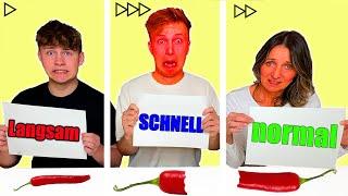 SCHNELLES, LANGSAMES oder NORMALES Essen Challenge  TipTapTube