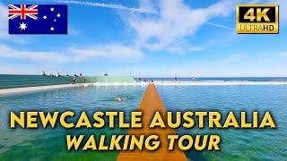 Newcastle Australia | Nobbys Beach | Newcastle Baths | Newcastle Beach | 4K UHD Video Walk