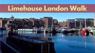 Limehouse London Walk | East End | Here We Go | 4K HD | Every Tube Station in London! |