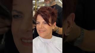 Short PIXIE haircut for women over 70+ #pixiestyle #pixie  #haircut #hairstyle