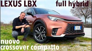 Nuova LEXUS LBX 2024 full hybrid: compatta, premium, anche 4x4