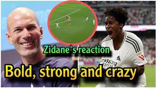 Zidane's surprising reaction and comment on Endrick's unexpected goal in the Stuttgart match