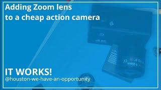 Adding varifocal lens to an action camera