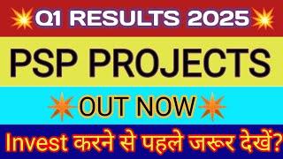 PSP Projects Q1 Results 2024  PSP Projects Results Today  PSP Projects Share Latest News