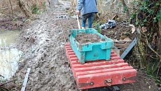 What’s The Best Vehicle For Boggy Wet Ground? A Railway, of course!