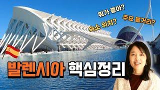 스페인   발렌시아 여행 가이드 [기본편] - 숙소 위치 정보, 주요 볼거리 정리했어요  Valencia Travel Guide