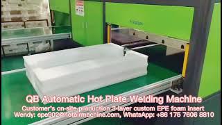 3-layer Custom EPE Foam Insert | Automatic Hot Plate Welding Machine | Hot Ironing Bonding Machine