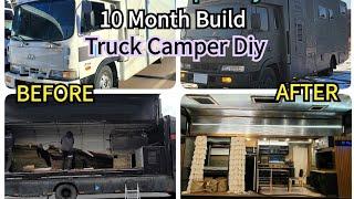 Complete Gullwing Truck Camper-Full Build start to finish Conversion