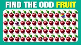 Find the ODD One Out - Fruit Edition | Easy, Medium, Hard - 40 Ultimate Levels| Quizzer Odin