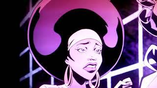 BLACK WOMAN AFRO ANIMATED