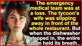 Emergency doctors were powerless. The rich man's wife was fading before the whole restaurant...