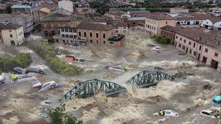 France sinks 4 meters! Many cars are trapped, the worst flood in Cannes