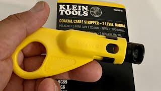 Klein Tools Coaxial Cable Stripping Tool for RG6 Coax Cable