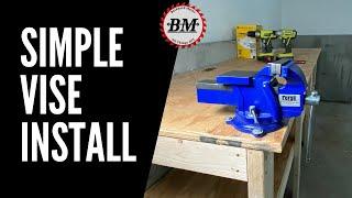 Harbor Freight Vise Installation for Beginners | Quick and Easy